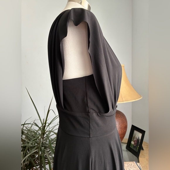 White House Black Market Genesis Convertible Black Dress Size 10 Knee Length NWT - Picture 9 of 16